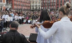 Concierto de protesta en la Plaza Mayor. / Ricardo Otazo