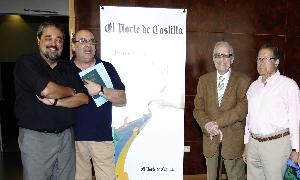 Los poetas Carlos Aganzo, Muñoz Quirós, Fernández Nieto y Marcelino Velasco. / J. Ruiz