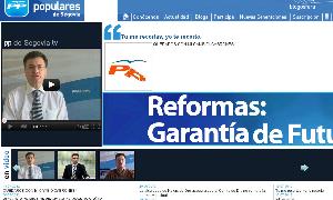 Web del Partido Popular de Segovia atacada por los 'hackers'. / El Norte