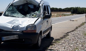 Muere un ciclista al ser arrollado por una furgoneta en la N-601 a su paso por Mojados