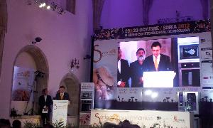 Acto de clausura ayer del Congreso Soria Gastronómica. / I. Villarroel