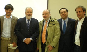 Fernando Pulido, Miguel Arias Cañete, César Lumbreras, Pedro Barato y Joaquín Antonio Pino / ASAJA Ávila
