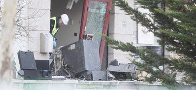 Estado de la sucursal bancaria que ha explotado / G. Villamil