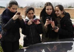 Un grupo de alumnos del taller de fotografía./A. O.