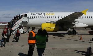 Aeronave de Vueling con destino a Barcelona. GABRIEL VILLAMIL