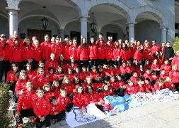 Atletas del CAS y del Hotel Cándido. / A. T.