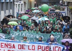Un momento de la manifestación./ Fotos G. Villamil