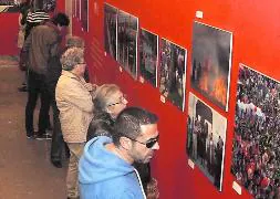 La exposición, en la Casa de los Picos, hace unos días. / Antonio de Torre