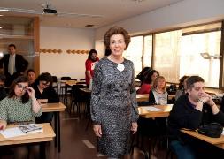 Carmen Blanco durante el taller.