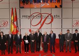 Los galardonados en los Premios Castilla y León 2014./ G. Villamil