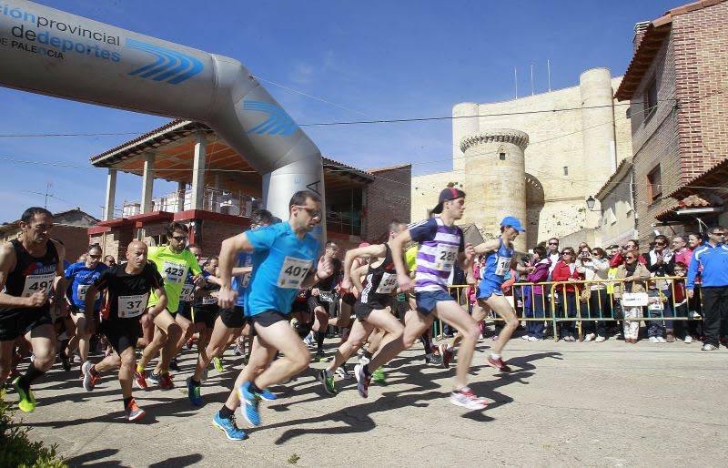 Salida de la prueba, liderada por el campeón, Gonzalo Cantero.
