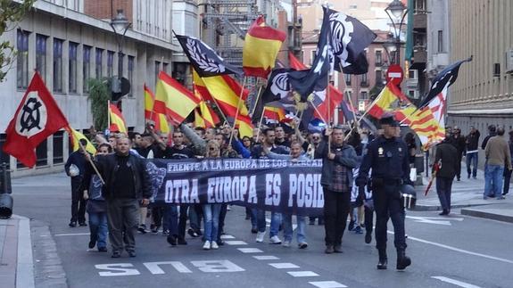 Una protesta de neonazis acaba en trifulca en las calles del centro de Valladolid