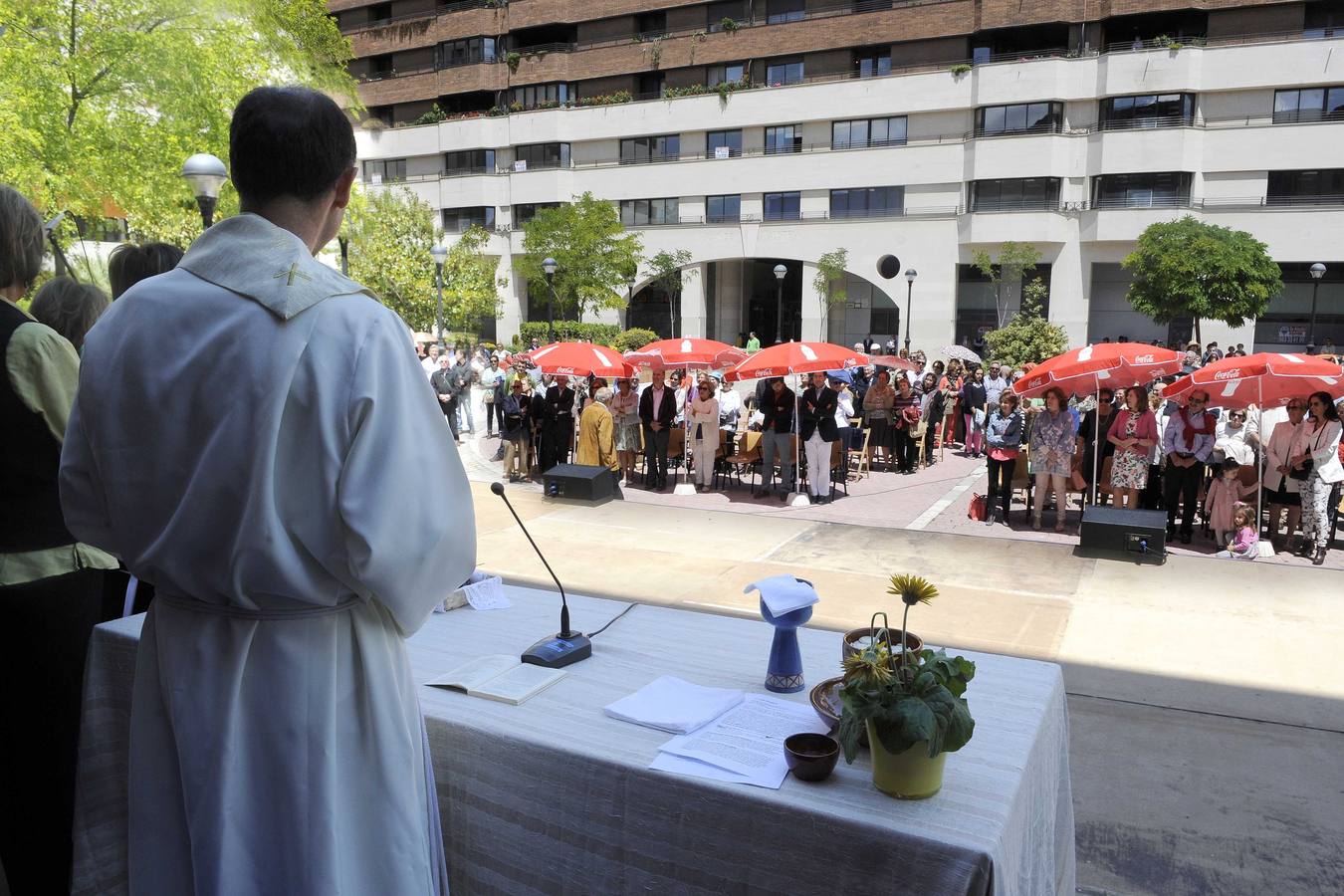 Misa en la plaza de Juan de Austria