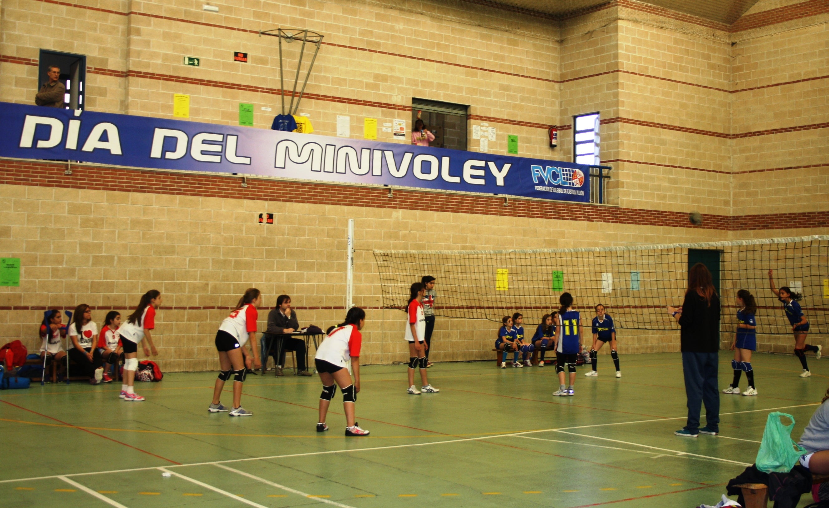 Un momento de la competición en el colegio de Lourdes.