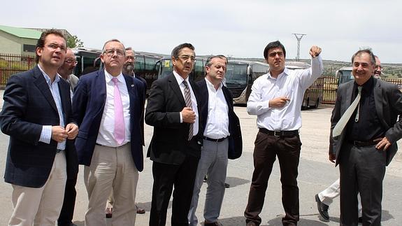 Un momento de la visita.