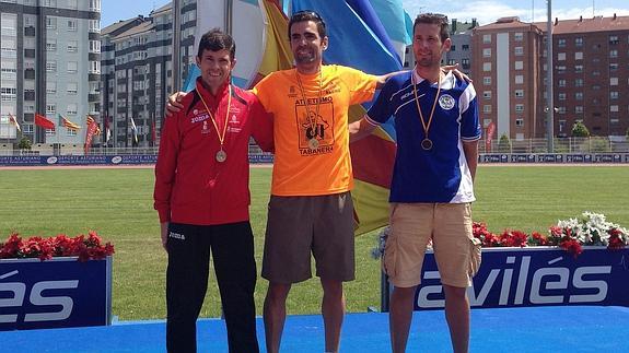 Javi Soto y Francisco Maderuelo, en el podio.