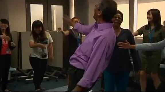 A carcajadas en el trabajo