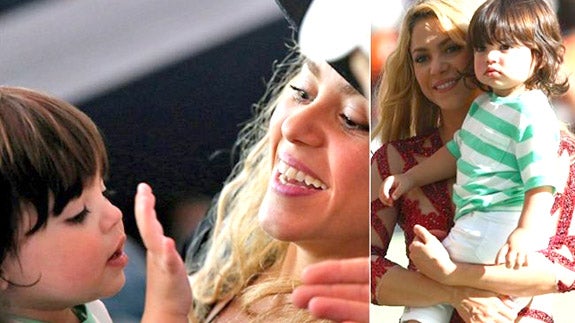 Shakira con su hijo Milan