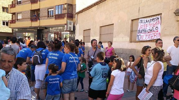 Reciente protesta contra el ‘catering’ en los comedores M. A. L.