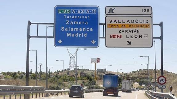 Un tramo del la Ronda Exterior de Valladolid
