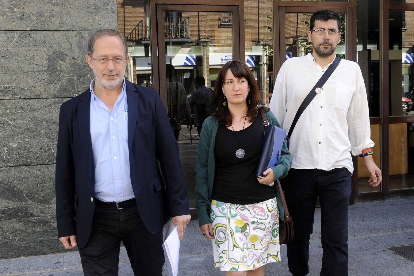 Los concejales de IU en el Ayuntamiento. 