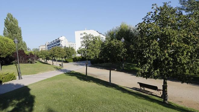 Una de las zonas del parque de Las Villas, donde se produjo la agresión sexual.