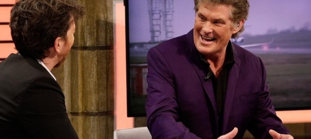 Pablo Motos con David Hasselhoff. Antena 3