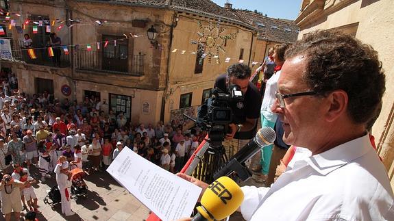 Francisco Javier Hernández Gómez, durante el pregón.