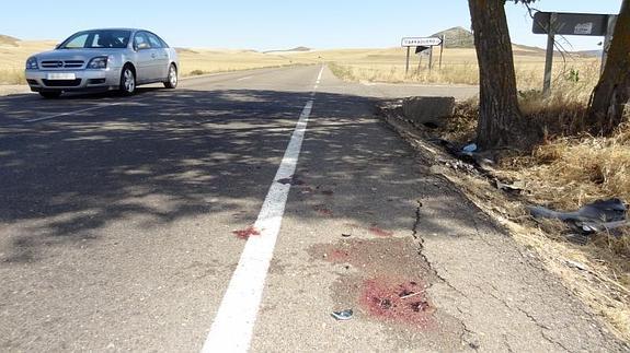 Punto donde ha tenido lugar el accidente