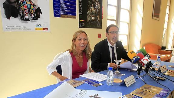 Presentación del festival con Carmen Fernández Caballero y Alfonso Polanco.