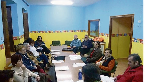 Taller celebrado en Villarramiel en febrero pasado.El Norte