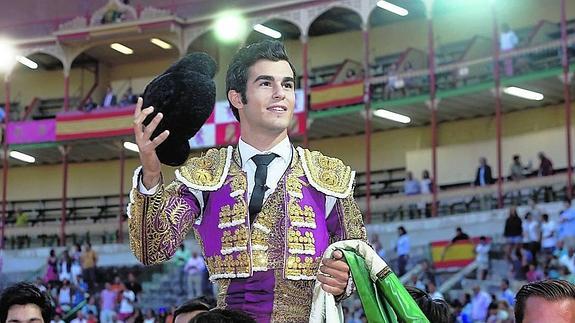 El murciano juan de Dios fue el triunfador del festejo de promoción de ayer en Valladolid.