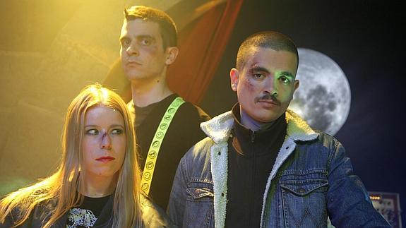 Xoxé Tétano, a la derecha, junto al resto de los músicos de Los Ganglios.