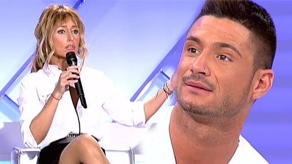 Emma García junto Ángel, concursante de 'Gran Hermano 15'
