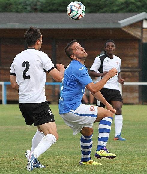 Juanlu, durante un partido anterior de La Granja. 