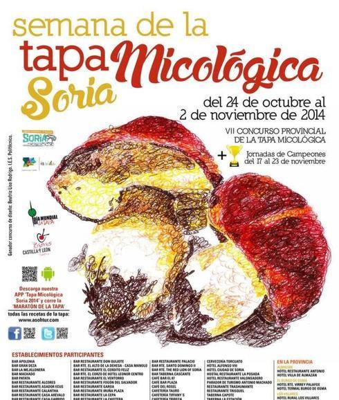 Cartel promocional de la Semana de la Tapa Micológica.