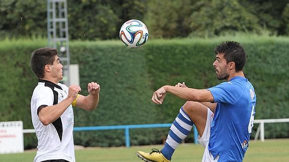 Domingo, durante un partido anterior de La Granja. 