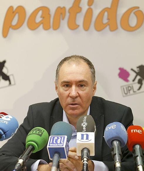 López Sendino, momentos antes de su rueda de prensa.