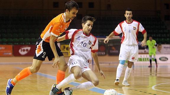 Momento de la anterior eliminatoria de Copa del Segovia Futsal. 