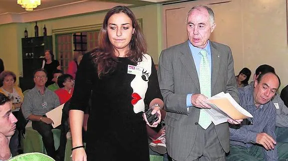 Miriam Andrés y Heliodoro Gallego llegan juntos a un pasado comité provincial del PSOE.