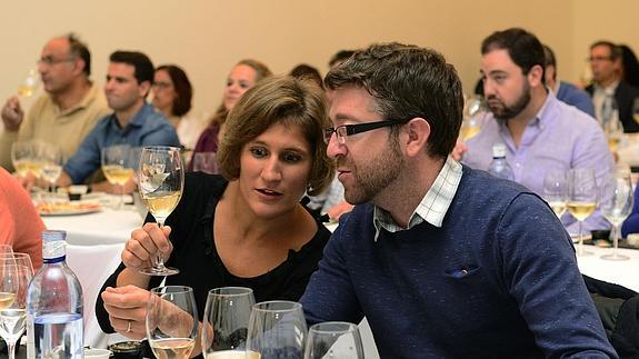 Un momento de la cata celebrada en Las Oblatas.