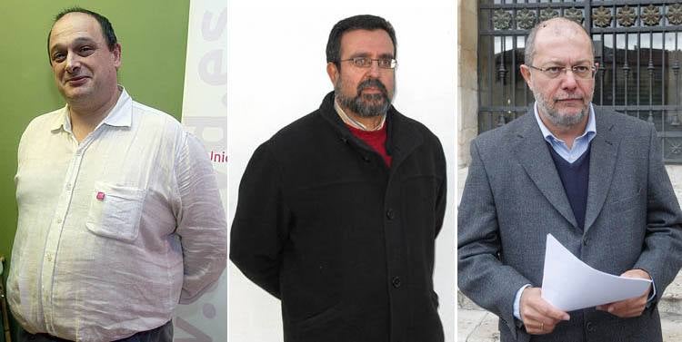 Julio César Pérez, Jesús Curiel y Francisco Igea.