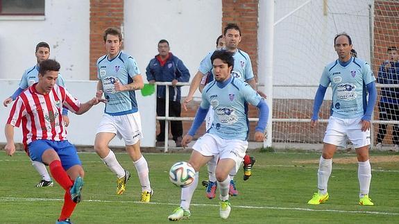 Momento del partido ante el Atlético Tordesillas. 
