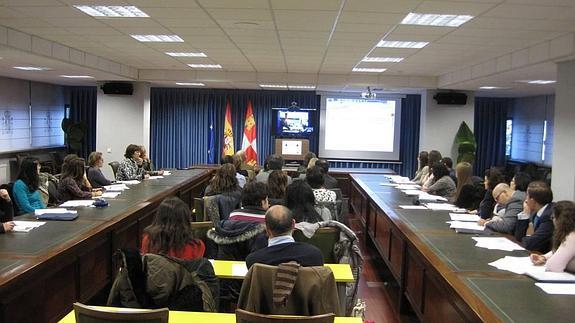 Un momento de la sesión explicativa que tuvo lugar en la Delegación del Gobierno en Valladolid. 