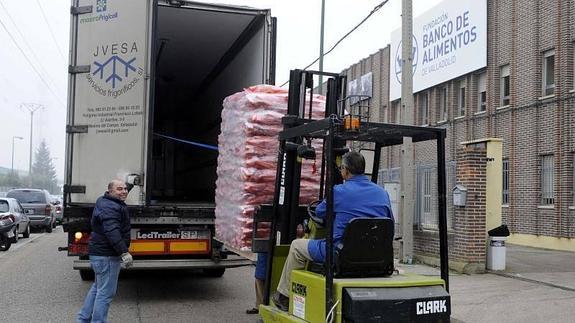 Banco de Alimentos de Valladolid en el Polígono de Argales. 