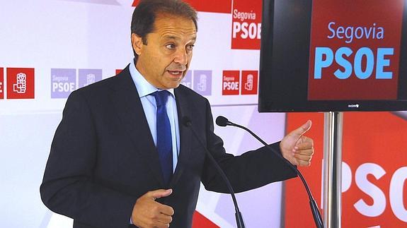 El secretario general del PSOE de Segovia, Juan Luis Gordo. El Norte