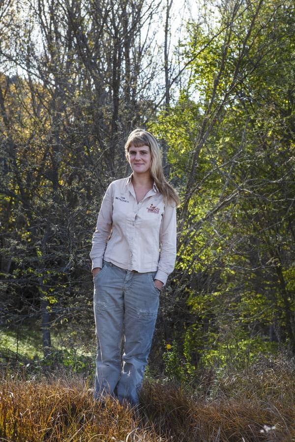 La experta en rastreo Luisa Abenza. 