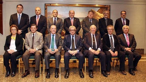 Integrantes del patronato de la Fundación Bancaria Unicaja. 