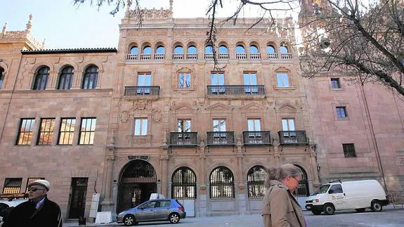 Aspecto que presente la sede central del futuro Centro de la Memoria tras finalizar su restauración en Los Bandos.