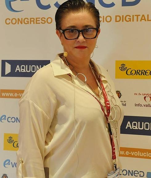 Paloma Llaneza tras su intervención en el congreso e-Coned. 